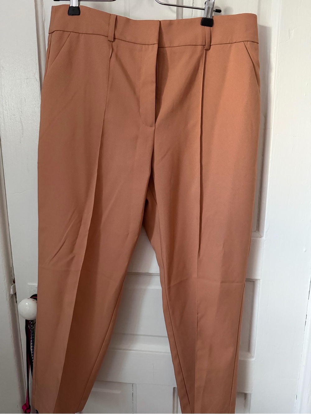 ASOS Straight Leg Pants in peach